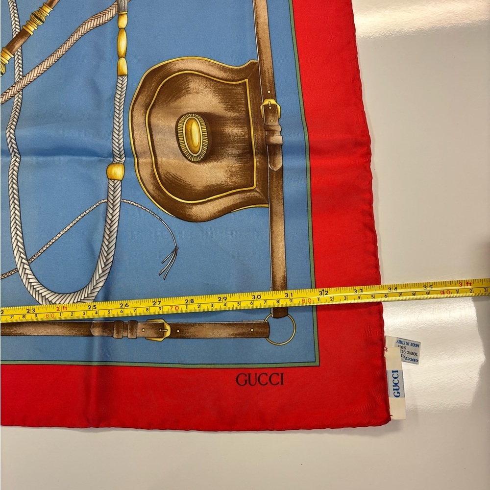 Gucci Silk Equestrian Vintage Scarf - Picture 9 of 10